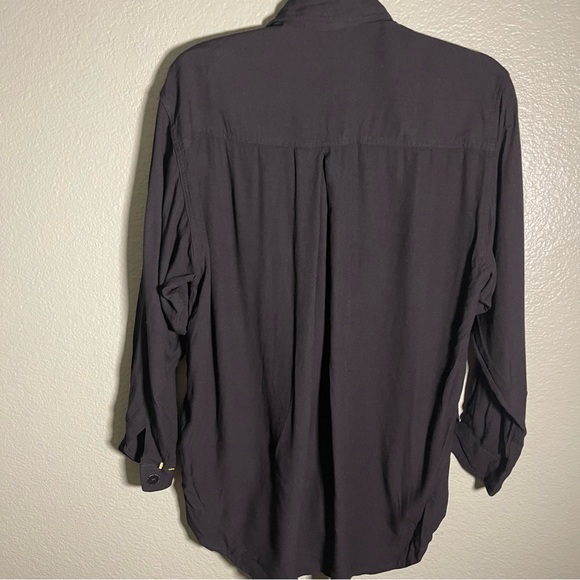 Naga Milo Black Beaded Long Sleeve Blouse S Small with Paisley Pattern Details. - Picture 9 of 12